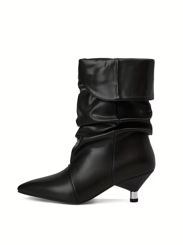 Womens Slouchy Mid Calf Boots