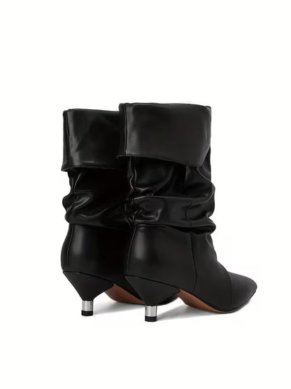 Womens Slouchy Mid Calf Boots