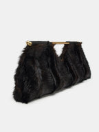 FAUX FUR CLUTCH