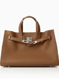 Grain Leather Tote Bag