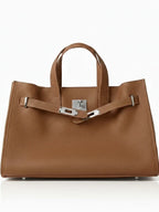 Grain Leather Tote Bag