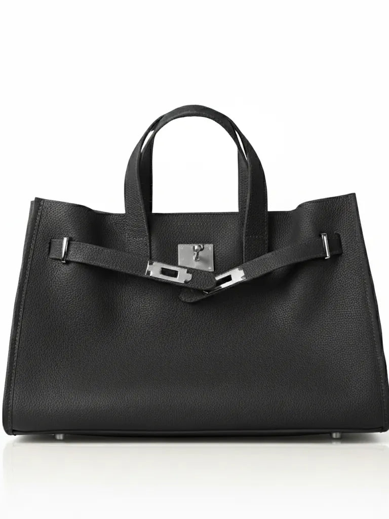 Grain Leather Tote Bag