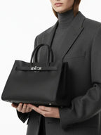 Grain Leather Tote Bag