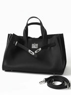 Grain Leather Tote Bag