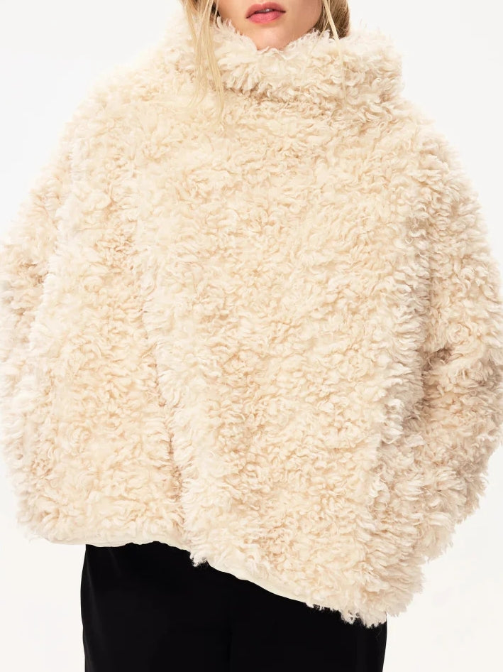 Shaggy Faux Fur Pullover