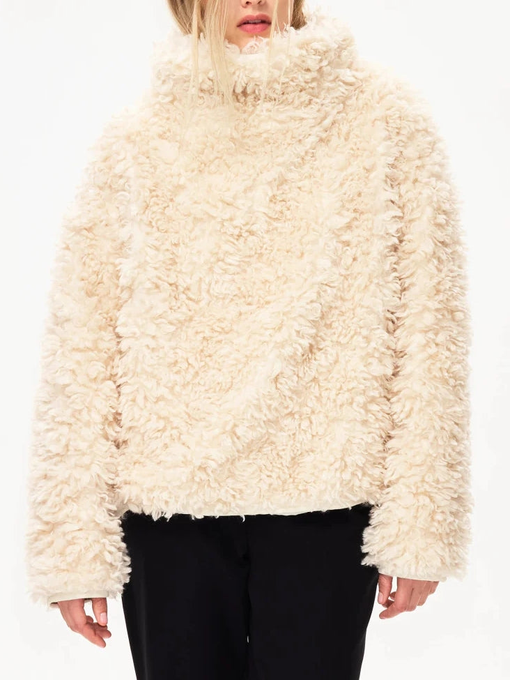 Shaggy Faux Fur Pullover
