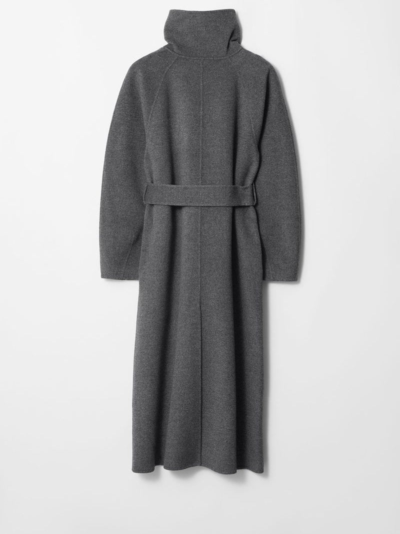 Wool Funnel Collar Coat