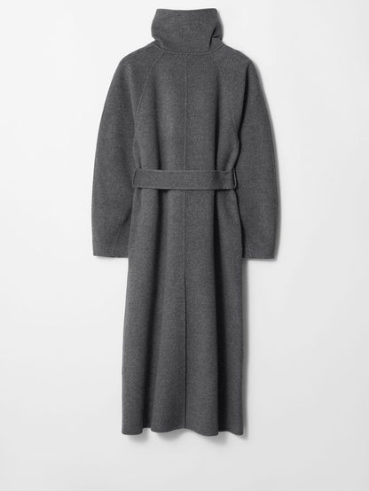 Wool Funnel Collar Coat