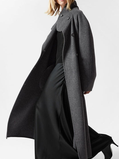 Wool Funnel Collar Coat