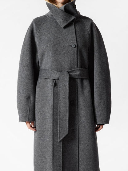 Wool Funnel Collar Coat