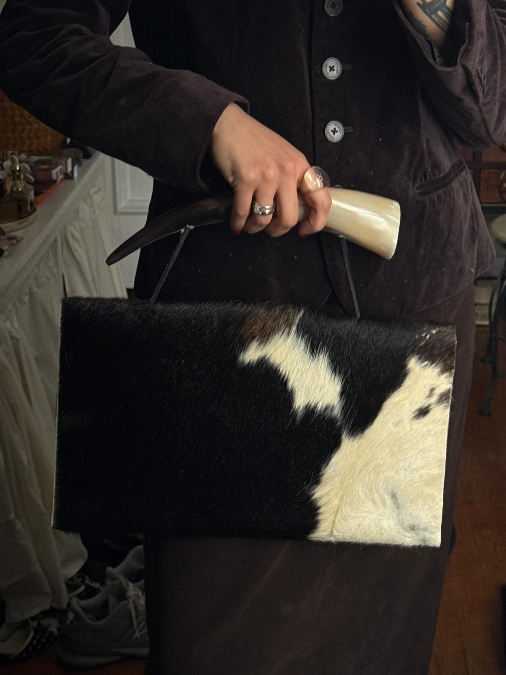Soft Fur And Shoulder Bag