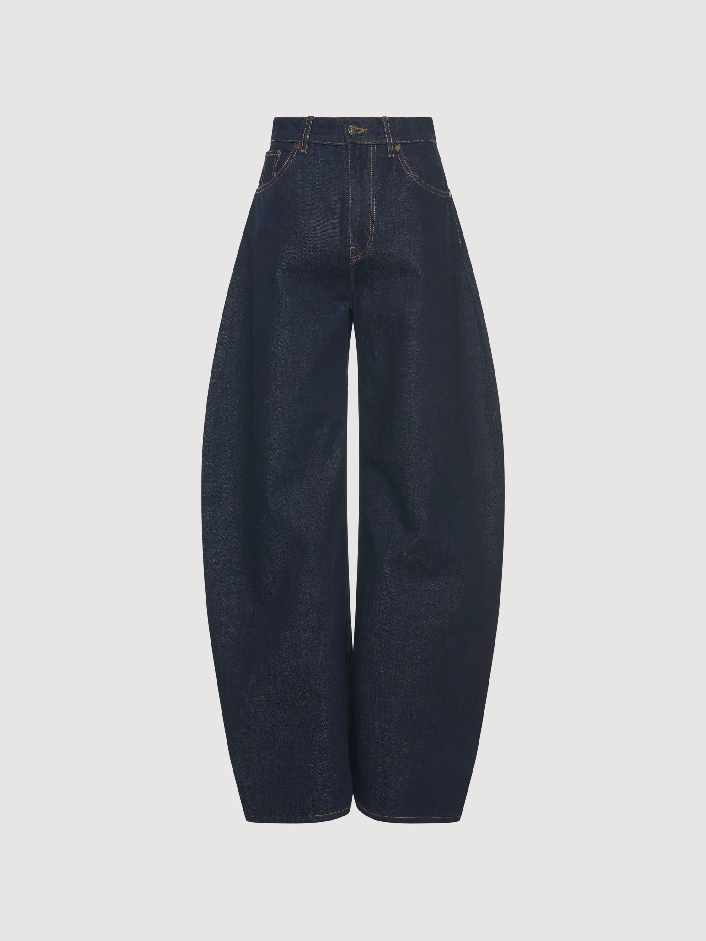 ROUNDED RINSE WASH JEANS