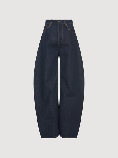 ROUNDED RINSE WASH JEANS