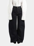 ROUNDED RINSE WASH JEANS