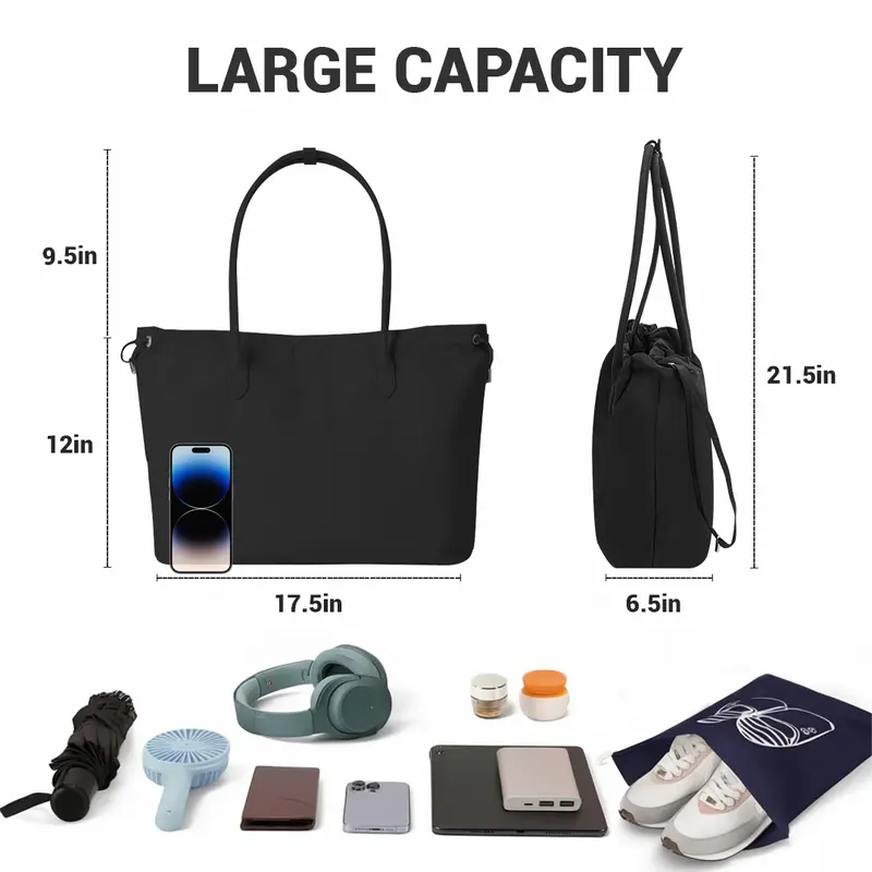 Versatile Large Capacity Tote Bag