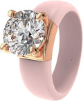Silicone Ring With Stone