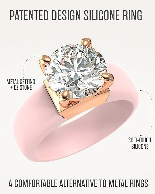Silicone Ring With Stone