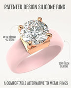 Silicone Ring With Stone