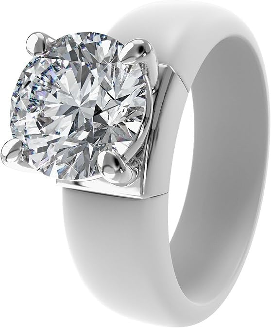 Silicone Ring With Stone