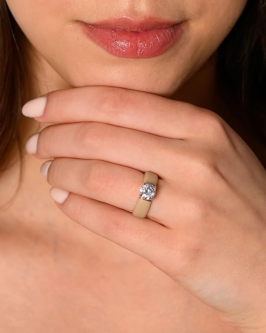 Silicone Ring With Stone