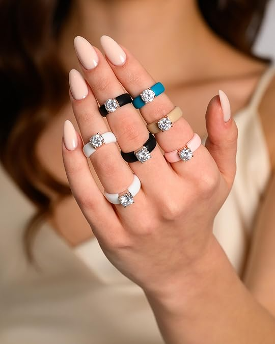 Silicone Ring With Stone