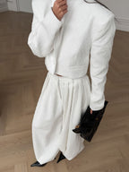 Cropped Jacket And Harem Pants