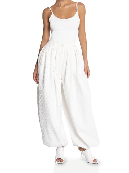 Cropped Jacket And Harem Pants