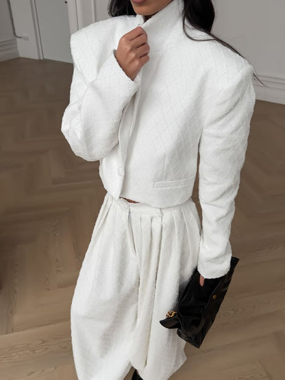 Cropped Jacket And Harem Pants