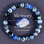 Blue Fire Agate Bracelet For Clarity & Focus