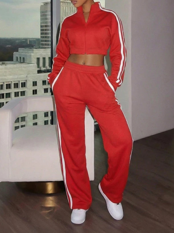 Striped Jacket & Pants SET