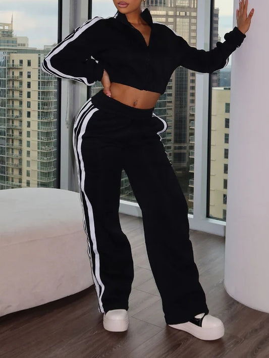 Striped Jacket & Pants SET