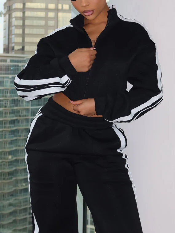 Striped Jacket & Pants SET