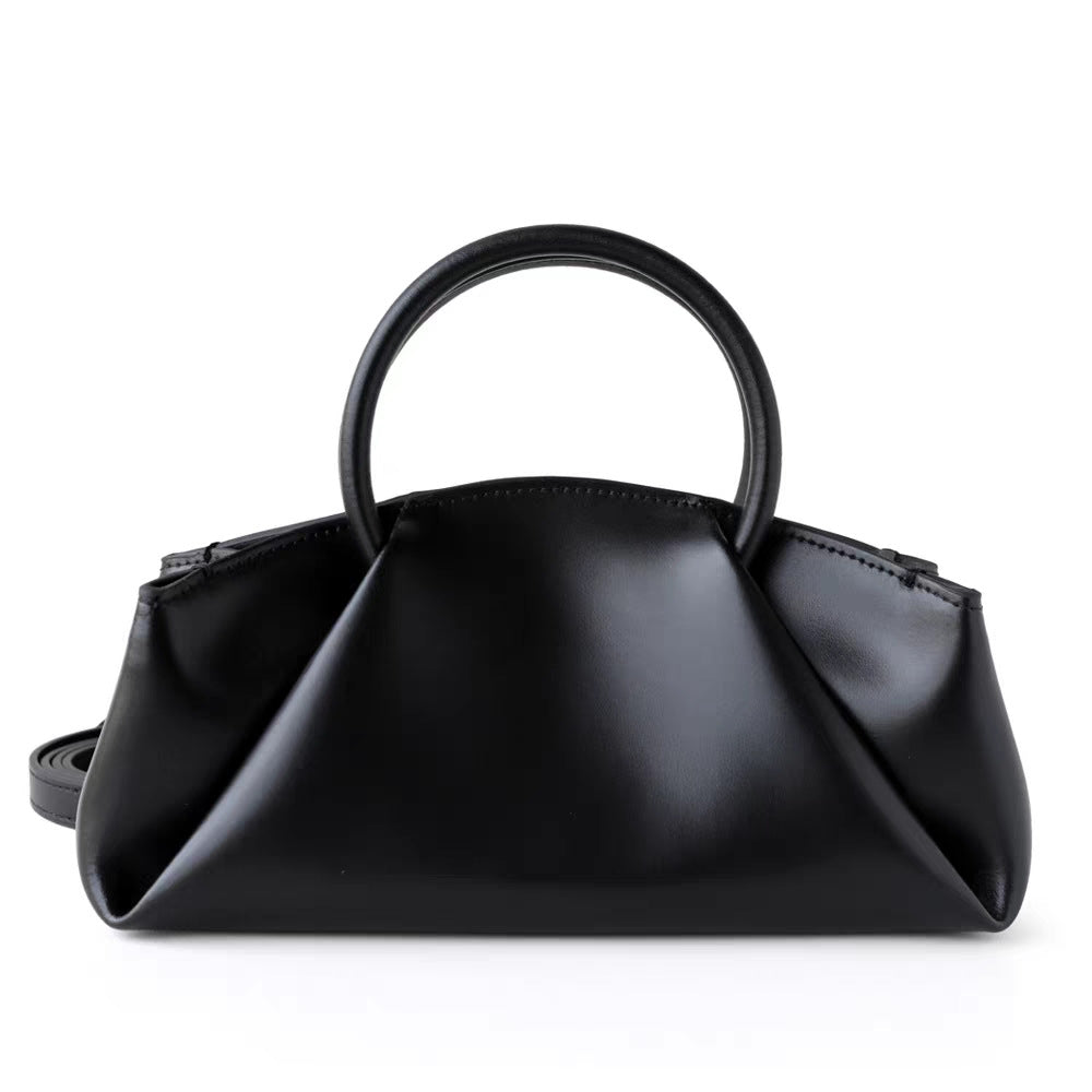Sculpted Top Handle Bag