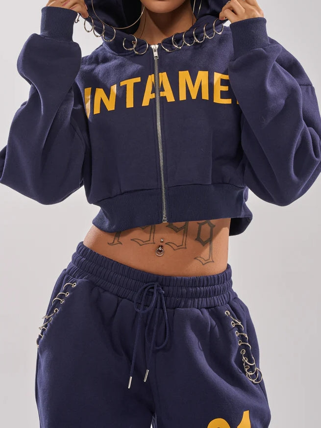 UNTAMED METAL RING SWEATSHIRT AND JOGGER