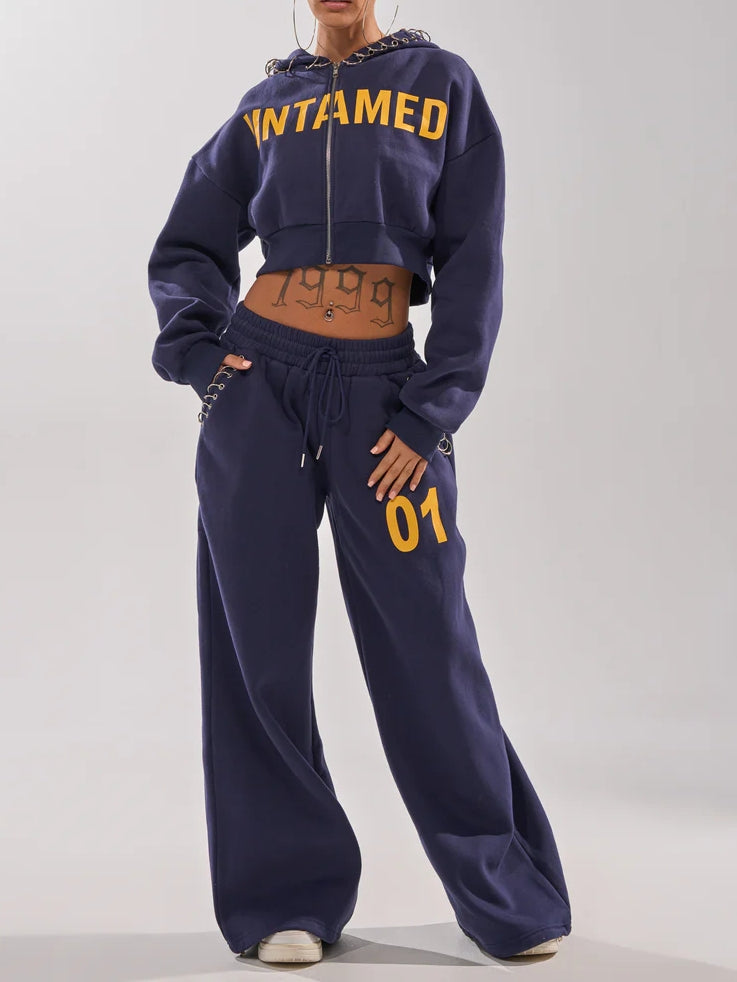 UNTAMED METAL RING SWEATSHIRT AND JOGGER