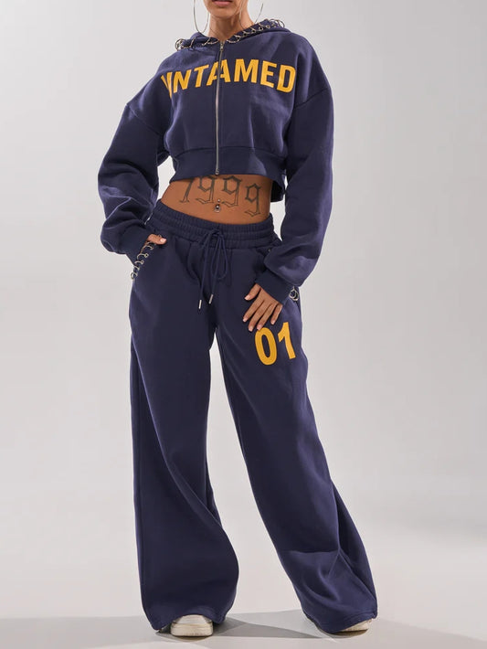 UNTAMED METAL RING SWEATSHIRT AND JOGGER
