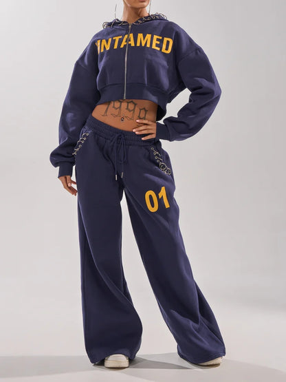 UNTAMED METAL RING SWEATSHIRT AND JOGGER