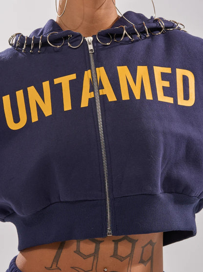 UNTAMED METAL RING SWEATSHIRT AND JOGGER