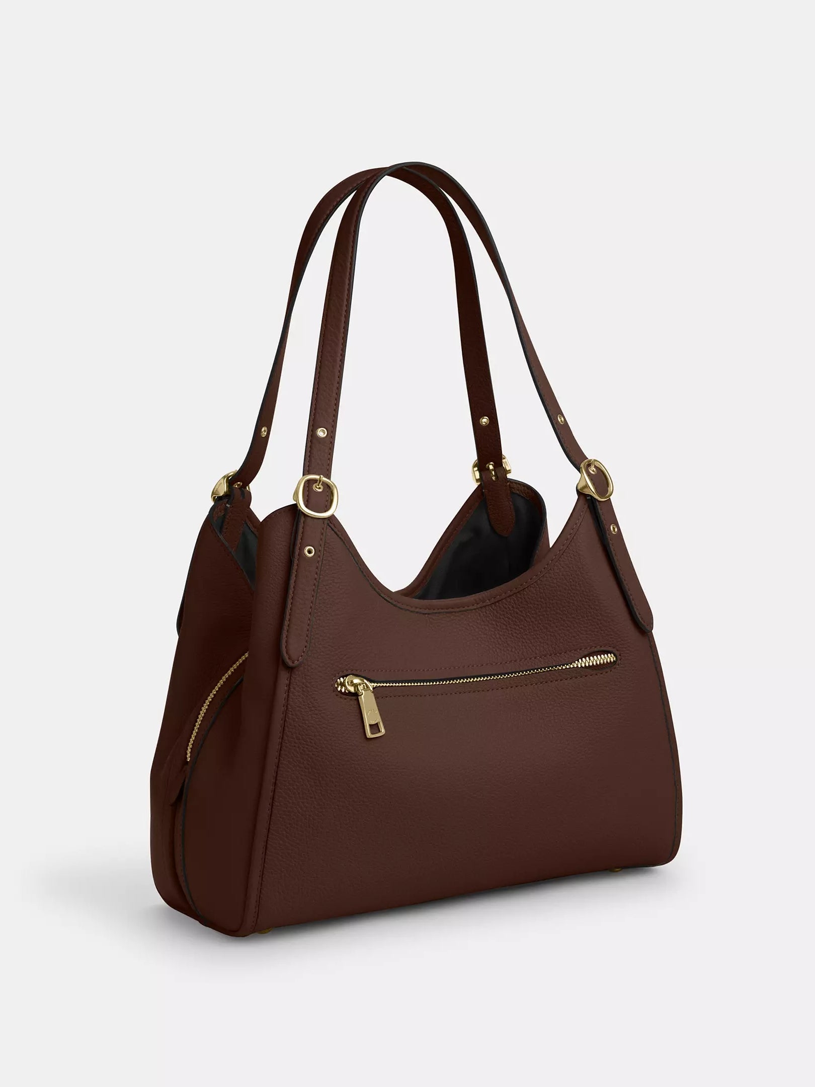 Refined Pebble Leather Shoulder Bag