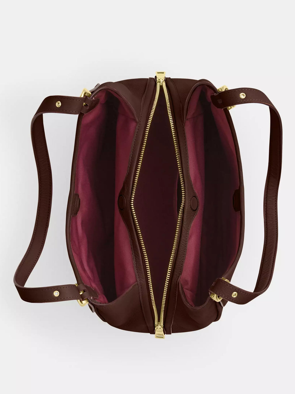 Refined Pebble Leather Shoulder Bag