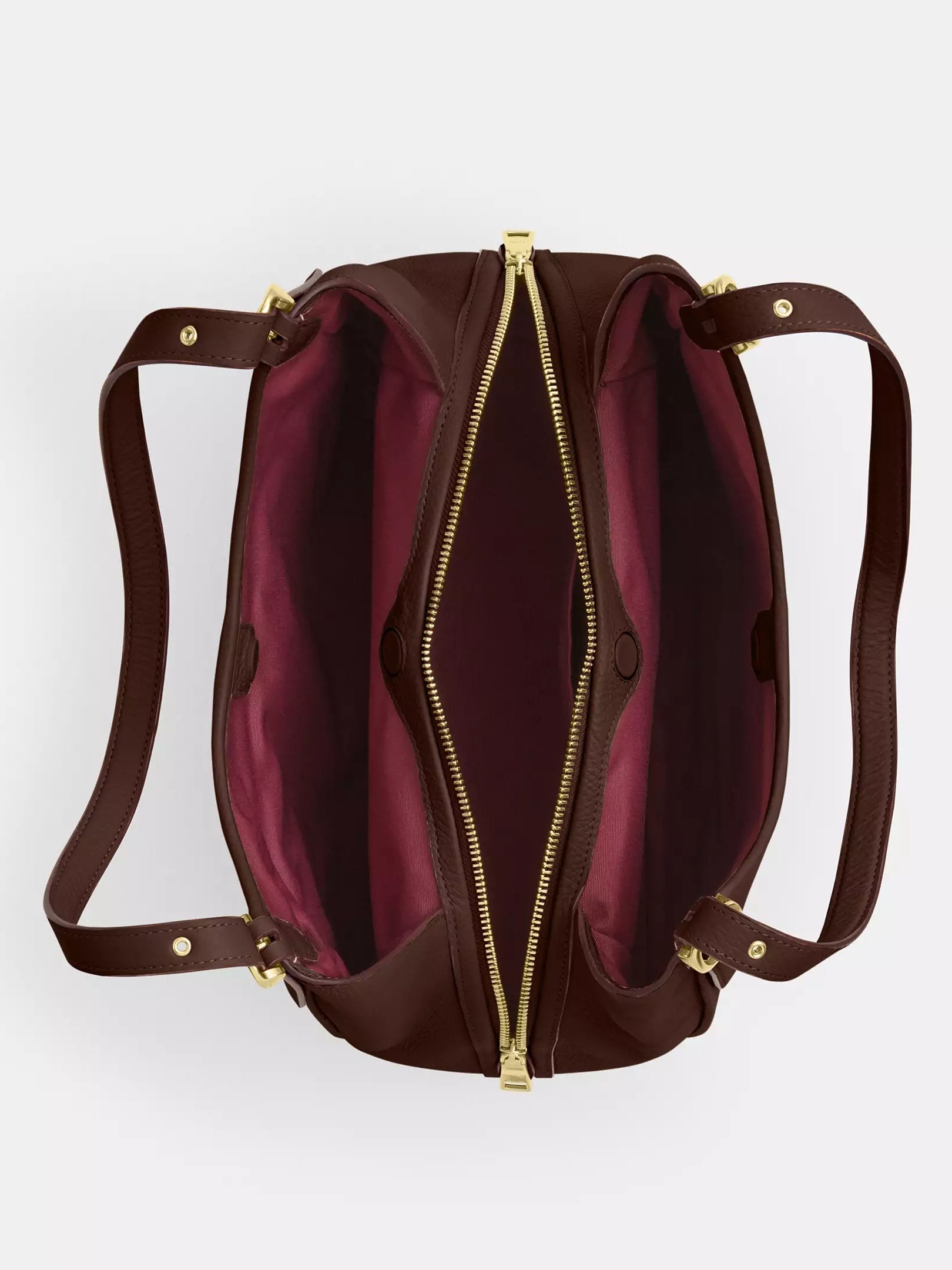 Refined Pebble Leather Shoulder Bag
