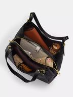 Refined Pebble Leather Shoulder Bag