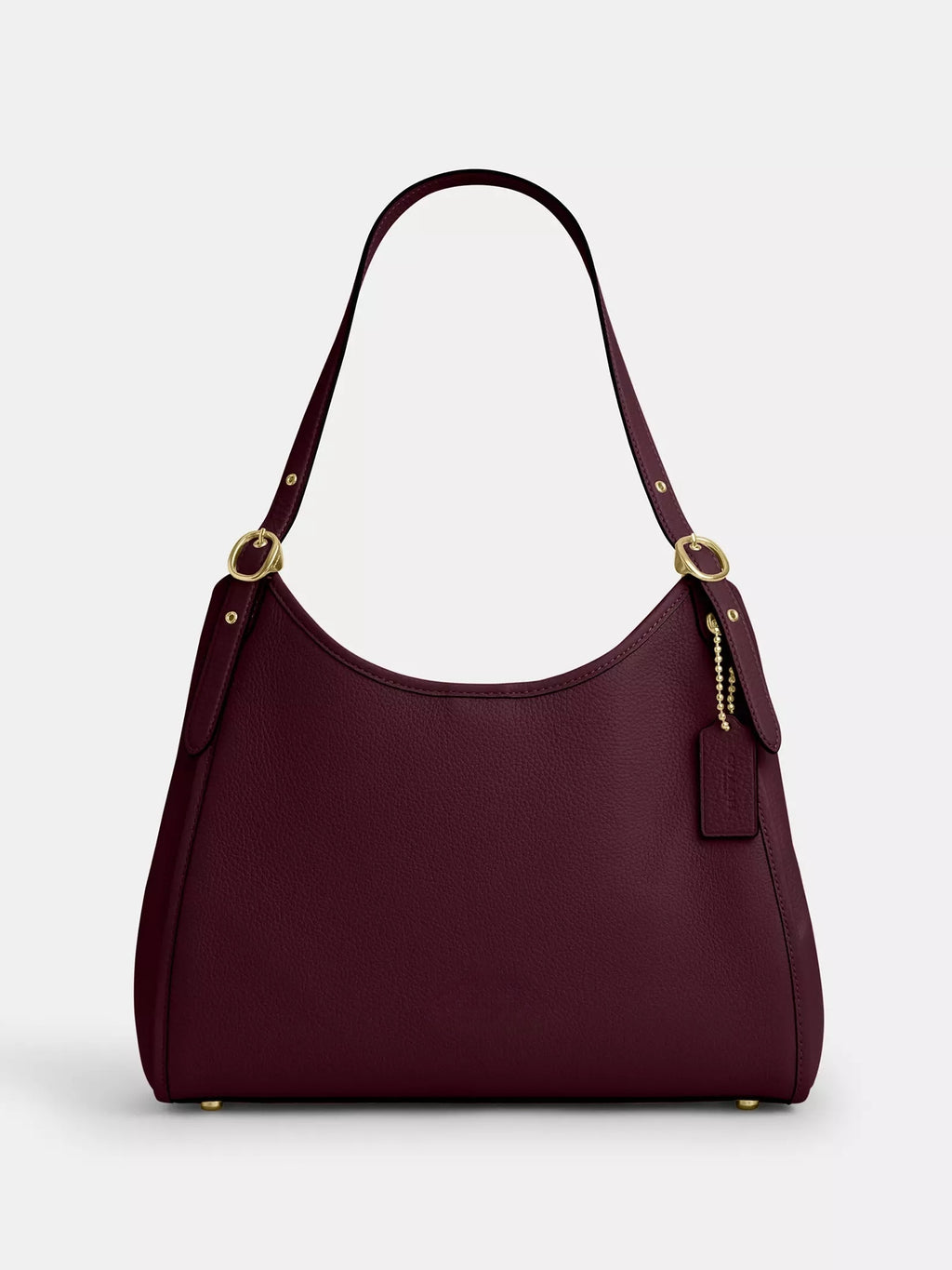 Refined Pebble Leather Shoulder Bag