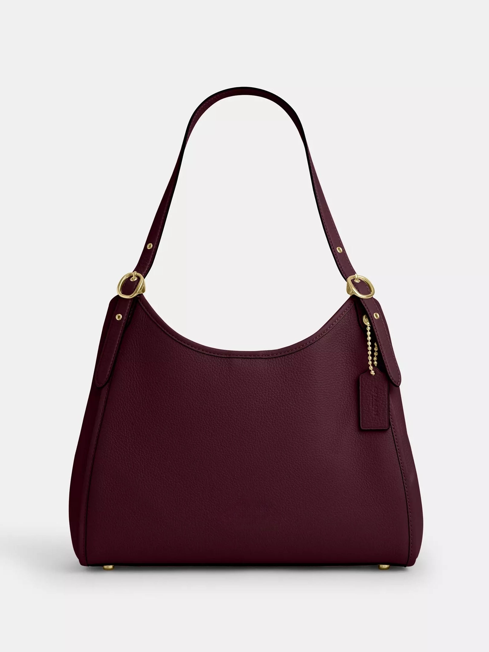Refined Pebble Leather Shoulder Bag