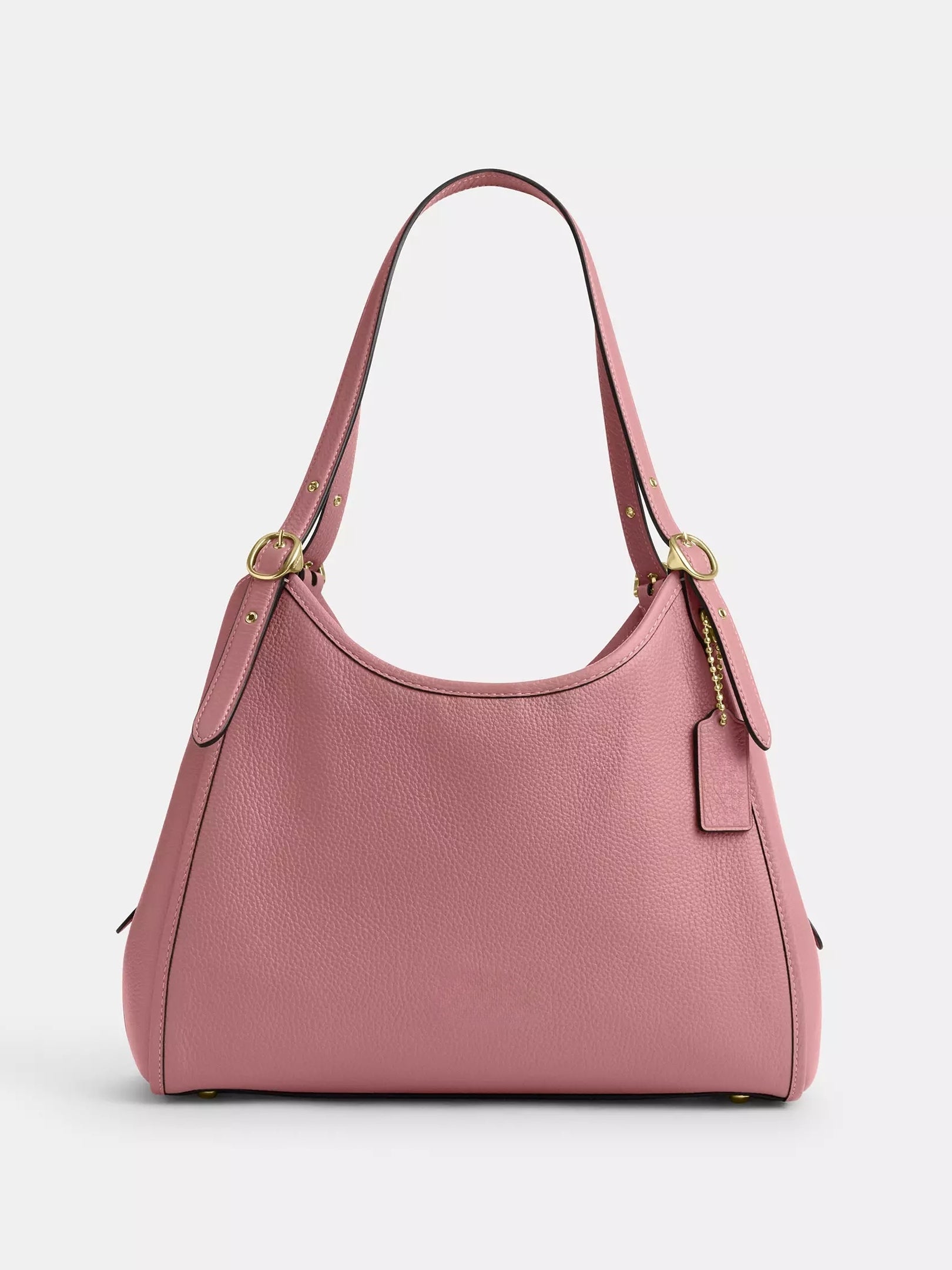 Refined Pebble Leather Shoulder Bag