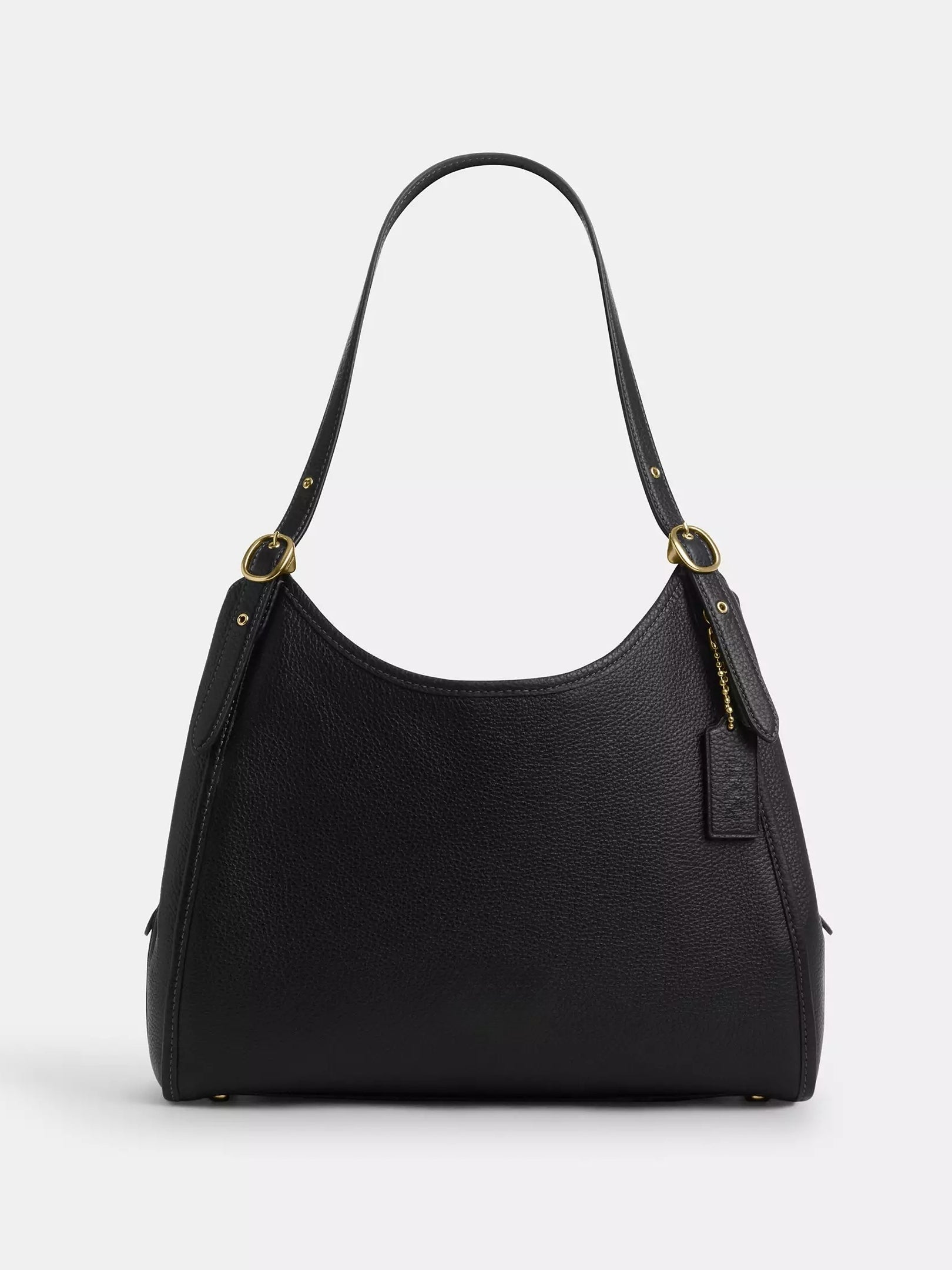 Refined Pebble Leather Shoulder Bag