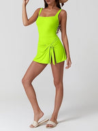 Square Neck Swim Dress