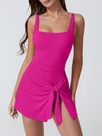 Square Neck Swim Dress