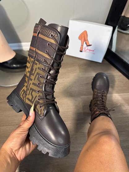 DESIGN LACED BOOTS
