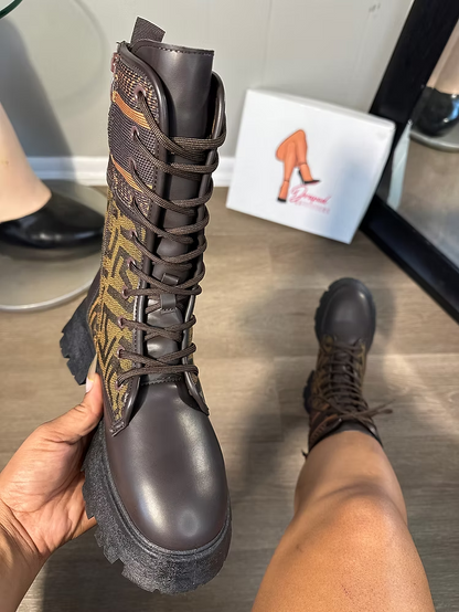 DESIGN LACED BOOTS